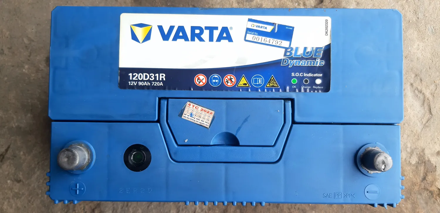 Bình củ Varta 90ah