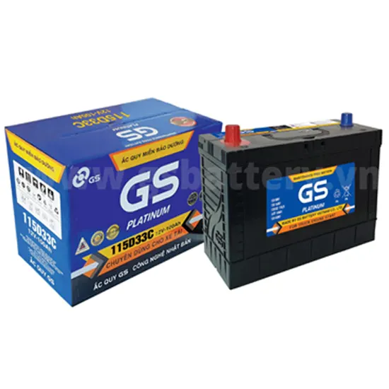 Bình ắc quy khô GS MF 115D33C (12v-100ah)