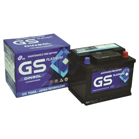 Bình ắc quy GS MF DIN60L (12v-60ah)