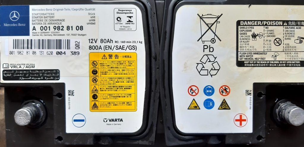 Thông số kỹ thuật ắc quy theo xe Mercedes E300 tại Cần Thơ - Ắc Quy Cát Lâm