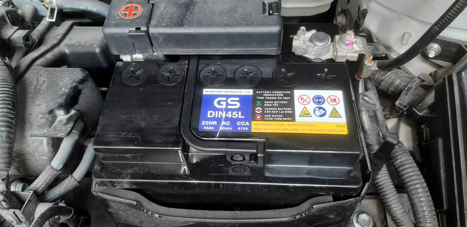 Bình ắc quy GS MF DIN45L (12v-45ah)