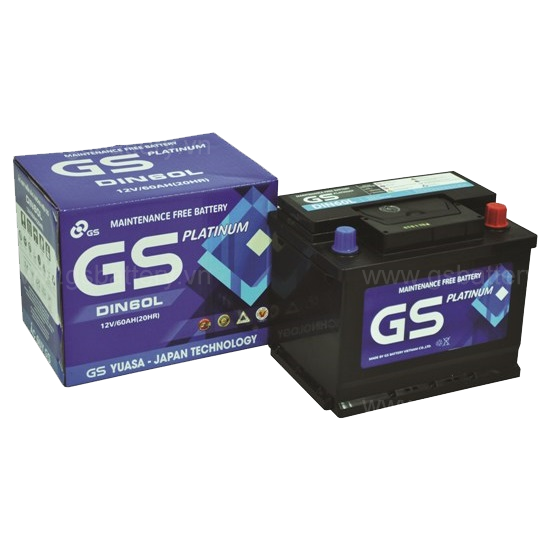 Bình ắc quy GS MF DIN60L (12v-60ah)