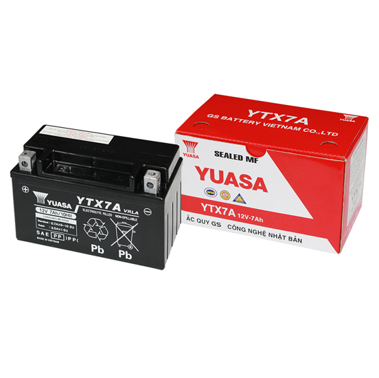 Bình ắc quy GS YTX7A (12V-7Ah)