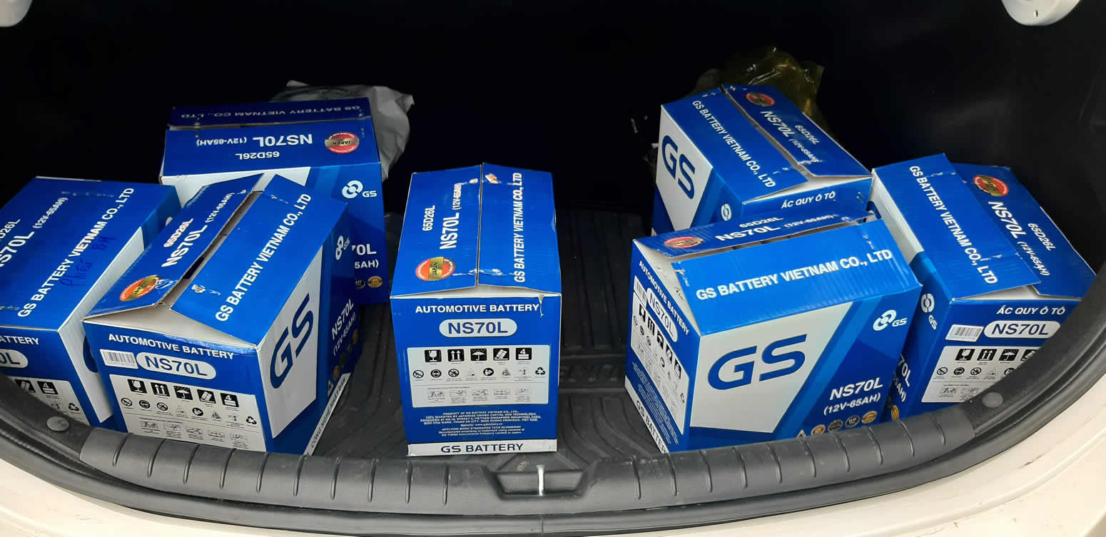 Bình ắc quy GS NS70L (12v-65ah)