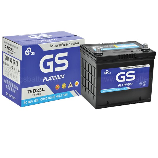 Bình ắc quy GS 75D23L (12v-65ah)